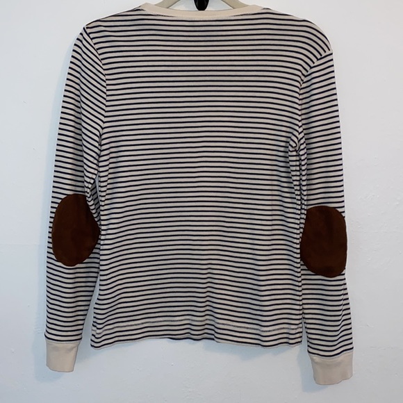 Lauren Ralph Lauren Long Sleeve Faux Suede Elbow Patches and Neck… - Picture 5 of 7
